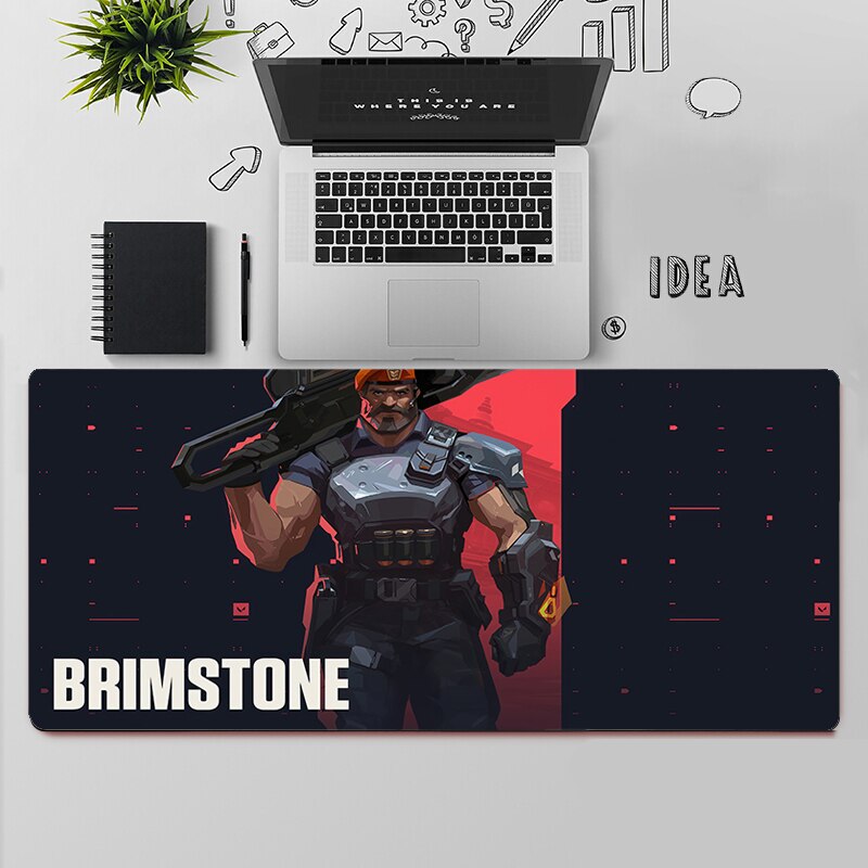 Valorant Brimstone Desk Mat | Valorant Gaming Mousepads | Gift For Brimstone Player