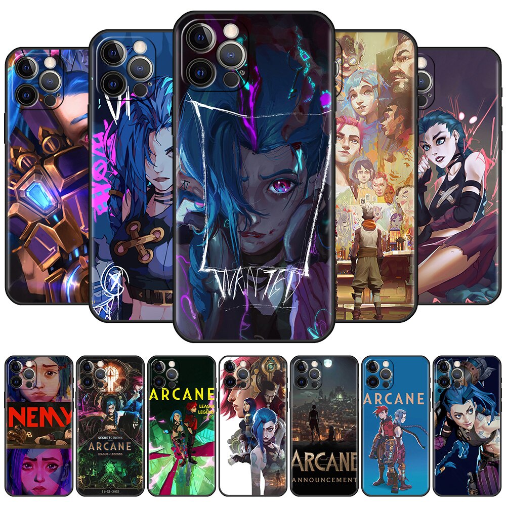 Collection 1 Case For Apple iPhone 11 13 Pro Max 12 Mini XR SE 2020 7 8 Plus X XS Phone Cover 6 6S 5 5S Silicone Shell Arcane Hot Anime Funda - League of Legends Fan Store