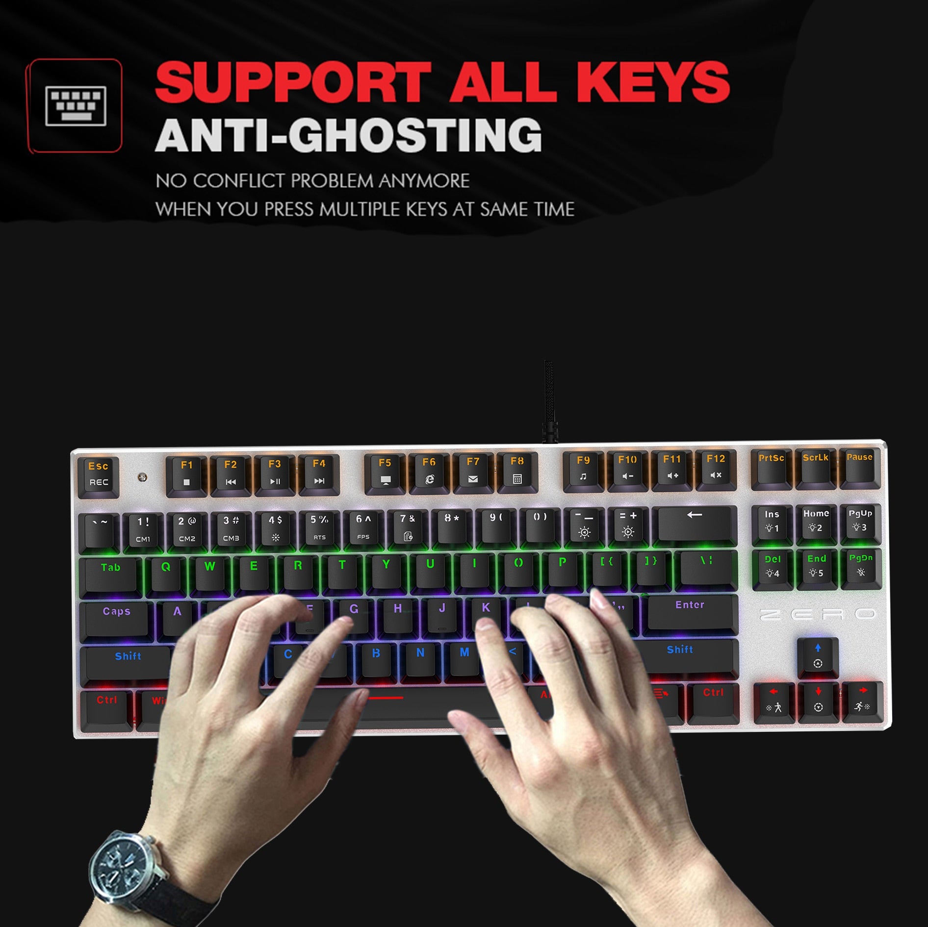Metoo  Edition Mechanical Keyboard Blue Switch - League of Legends Fan Store