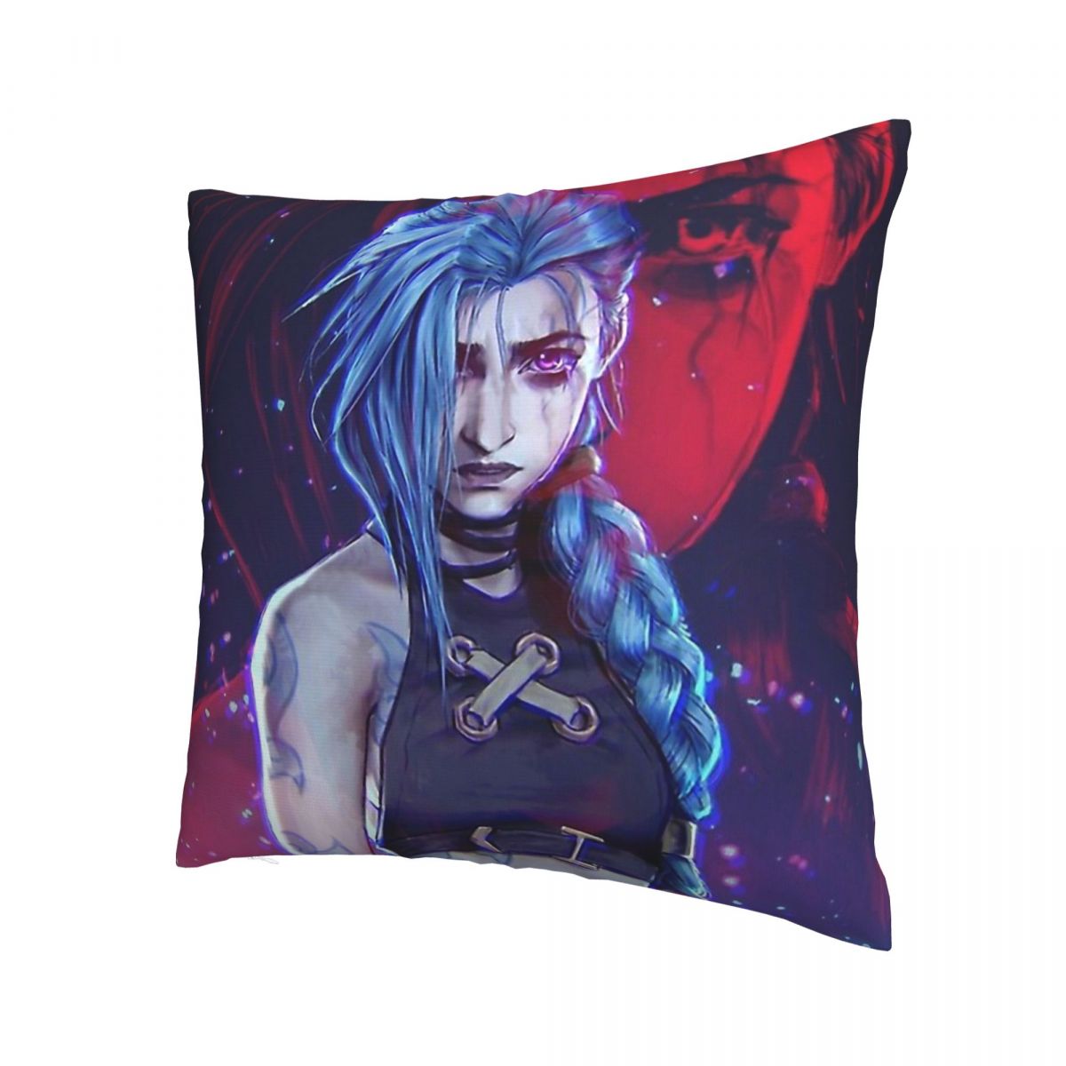 Cool Jinx Throw Pillow Case Arcane - League of Legends Fan Store