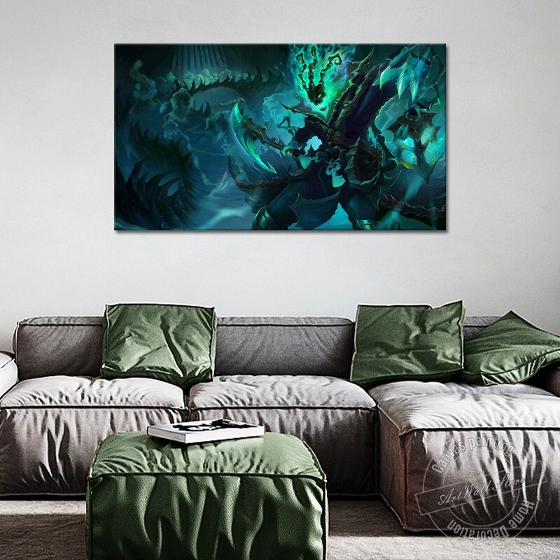 Thresh Poster - Canvas Painting - League of Legends Fan Store