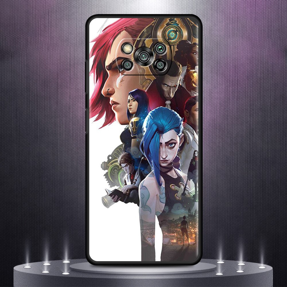 Collection 3 Silicone Phone Case For Xiaomi Mi Poco X3 NFC 11 Lite 11T Pro Note 10 10T 9 9T A2 M3 F3 F1 Shell Soft Cover Arcane Hot Anime Sac - League of Legends Fan Store
