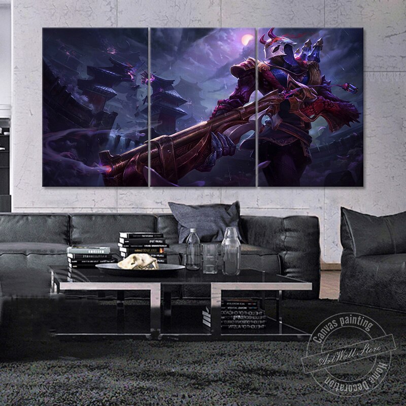 Blood Moon Jhin Poster - Canvas Painting - League of Legends Fan Store