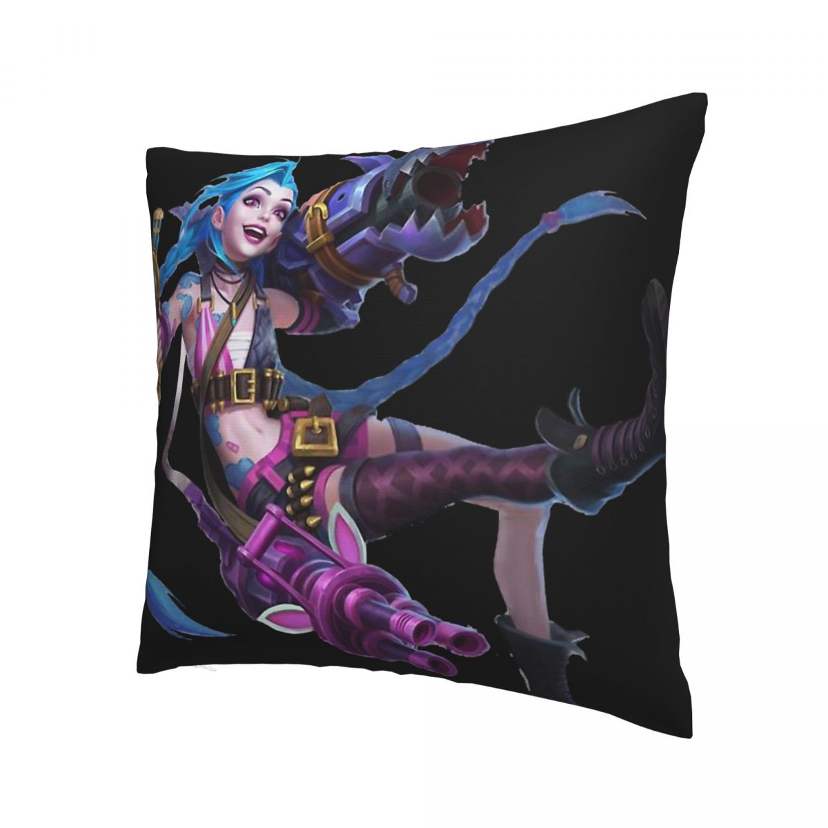 Jinx Throw Pillow Case 6 - League of Legends Fan Store