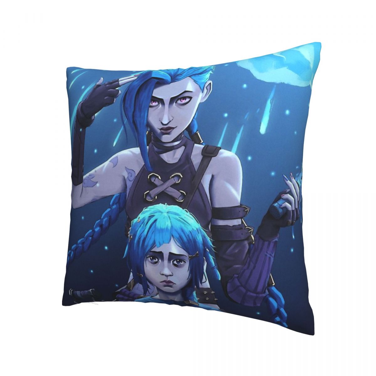 Jinxxx Throw Pillow Case Arcane - League of Legends Fan Store