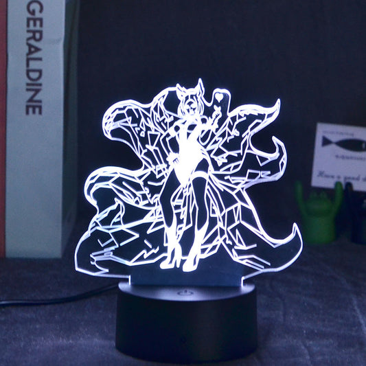 Ahri Figure 3D Led Nightlight Decor - League of Legends Fan Store