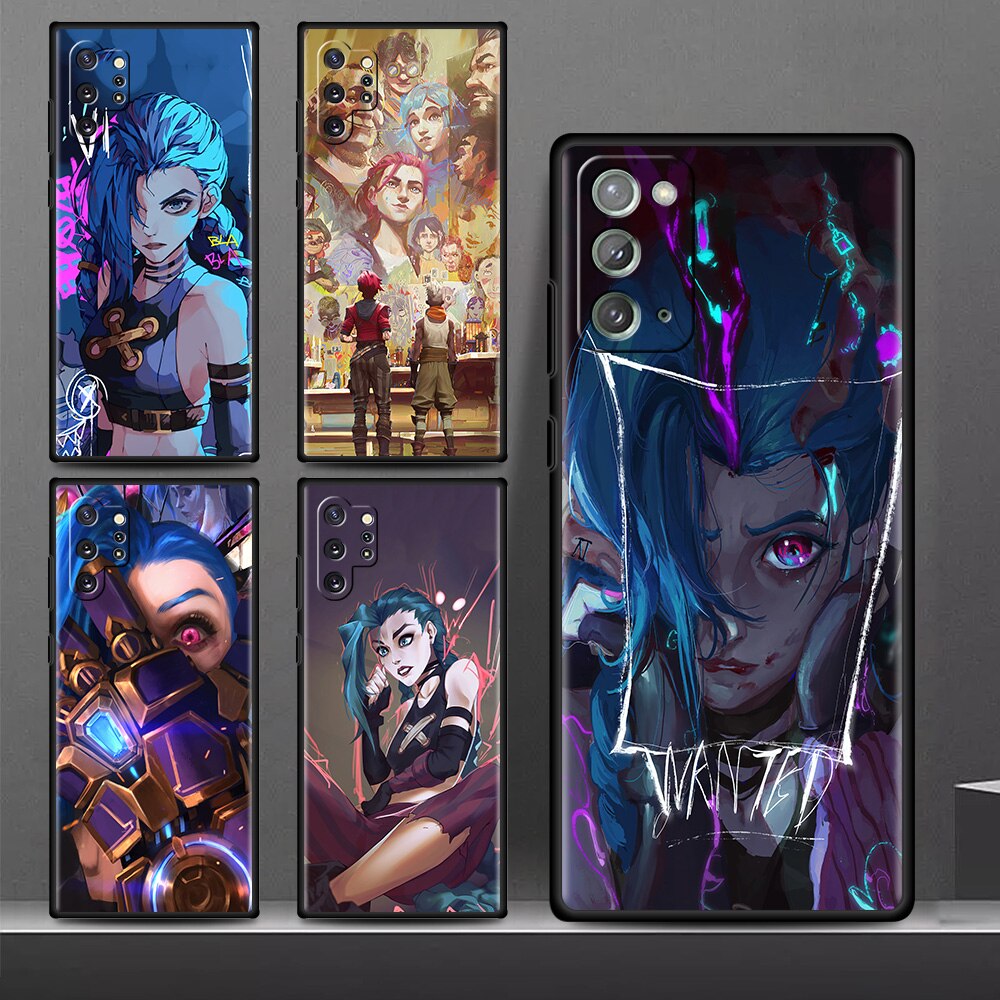 Collection 1 Case For Samsung Galaxy Note 20 Ultra 10 Plus 9 8 A50 A70 A30 A20 A10 M51 M31 M30s A40 A10e Soft Phone Cover Arcane Hot Anime - League of Legends Fan Store