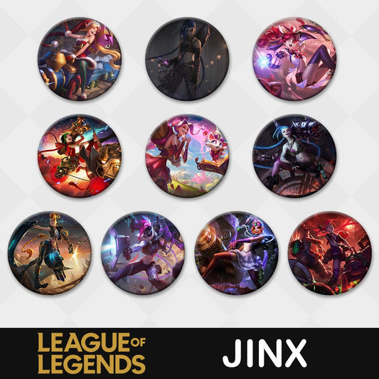 League of Legends Jinx Badge - Brooch Collection - League of Legends Fan Store