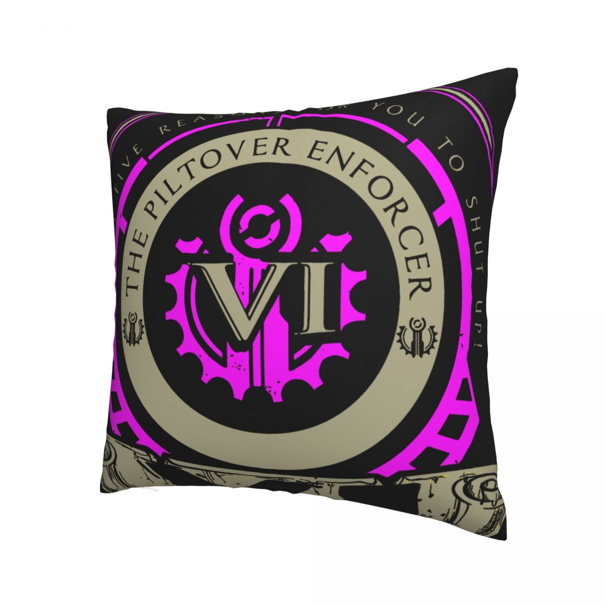 VI Logo Polyester Cushion Cover Arcane - League of Legends Fan Store