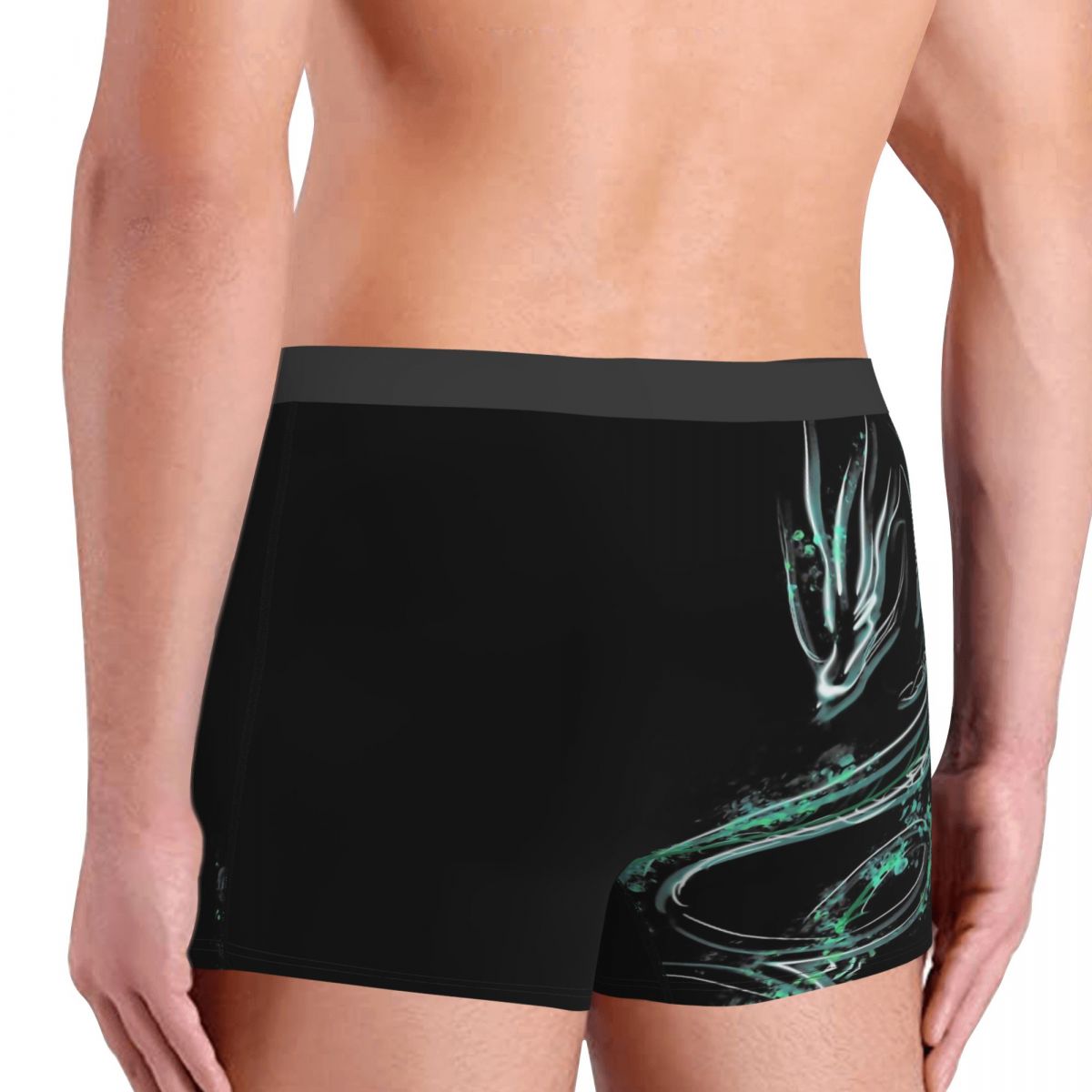 Green Akali Dragon Underwear Sexy Boxer Shorts - League of Legends Fan Store