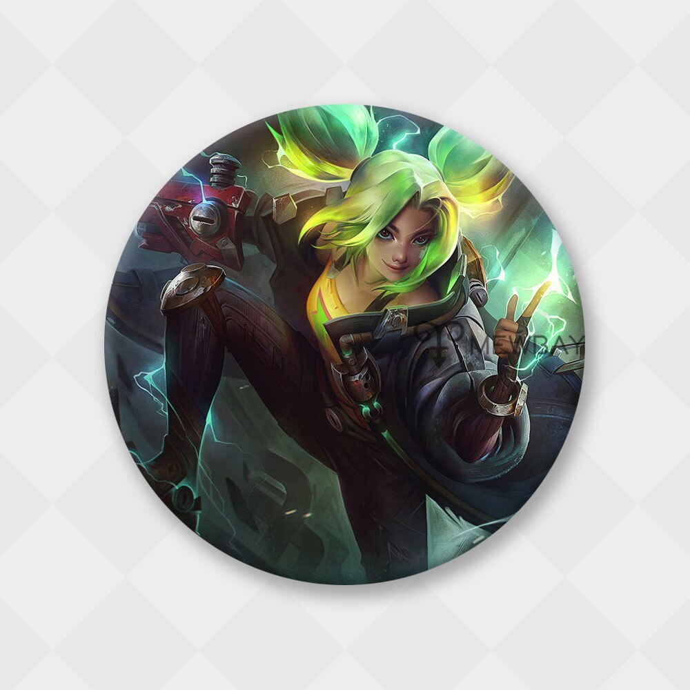 League of Legends Zeri Withered Rose Badge - Brooch Collection - League of Legends Fan Store