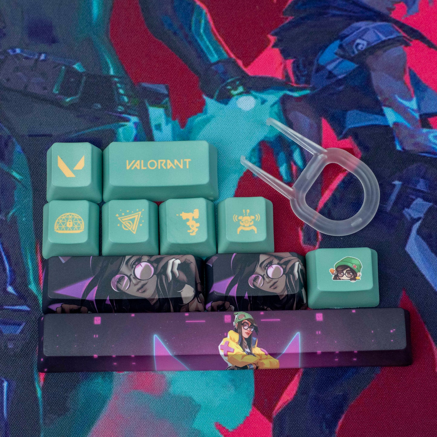 Valorant Killjoy Custom Keycaps -  Best Gift for Valorant Player - Gamer Keycap Series