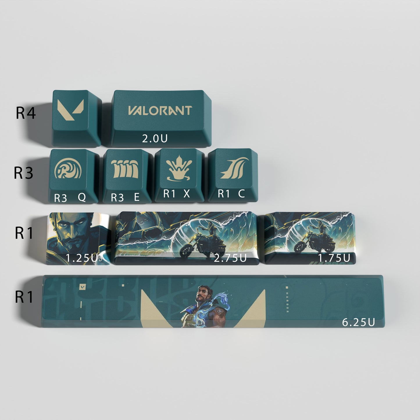 Valorant Custom Keycaps For All Agents -  Best Gift for Valorant Player - Gamer Keycaps