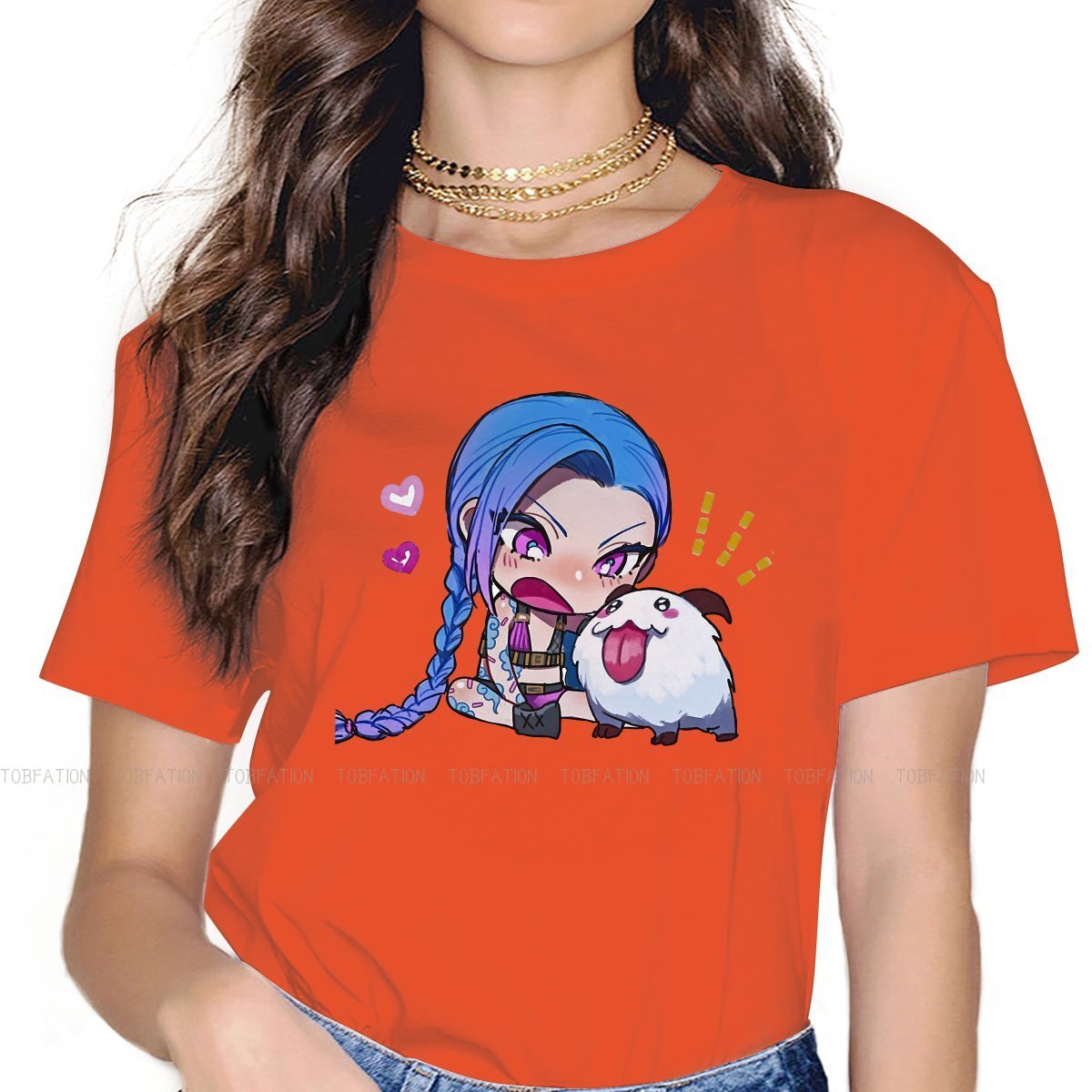 Arcane Cute Jinx Poro  T Shirt - League of Legends Fan Store