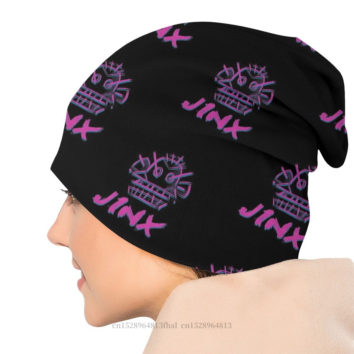 Arcane Jinx Logo Bonnet Hat - League of Legends Fan Store