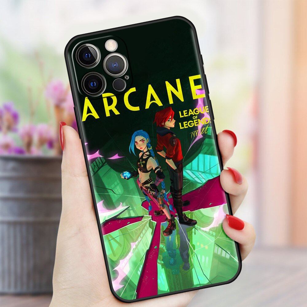 Collection 2 Case For Apple iPhone 11 13 Pro Max 12 Mini XR SE 2020 7 8 Plus X XS Phone Cover 6 6S 5 5S Silicone Shell Arcane Hot Anime Funda - League of Legends Fan Store
