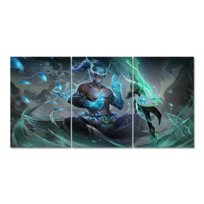 Master Yi "Zephyr Dragon" Poster - Canvas Painting - League of Legends Fan Store