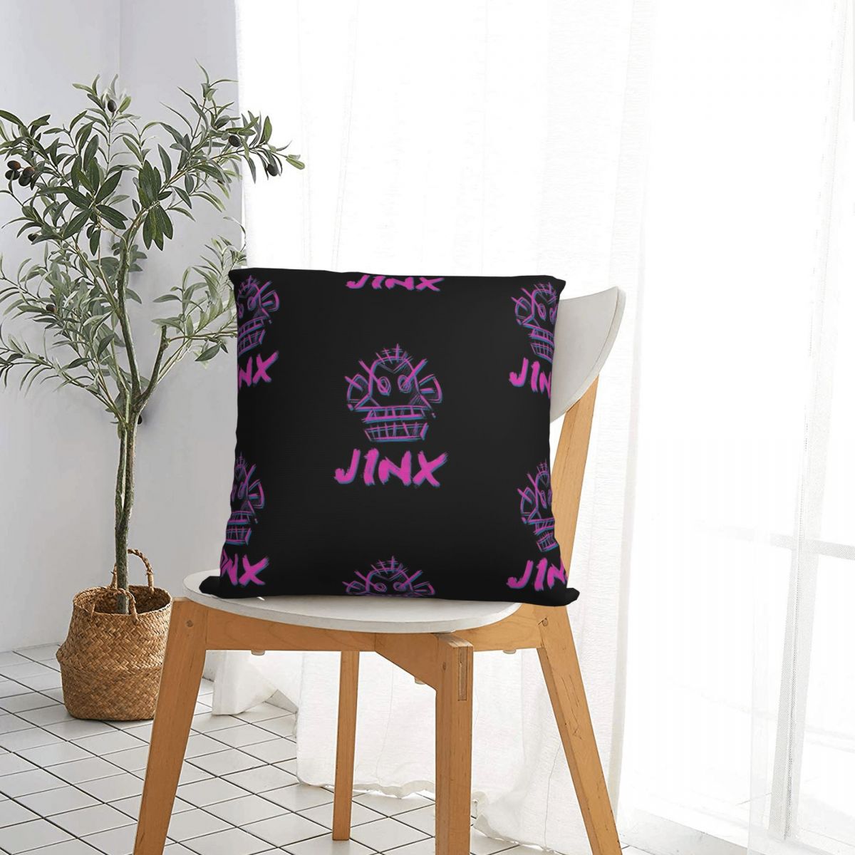 Jinx Logo Pillowcase Arcane - League of Legends Fan Store