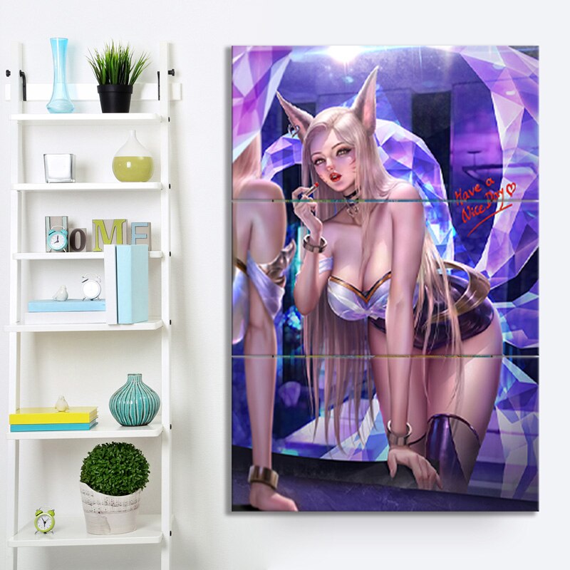 K/DA Ahri Poster - Canvas Painting - League of Legends Fan Store