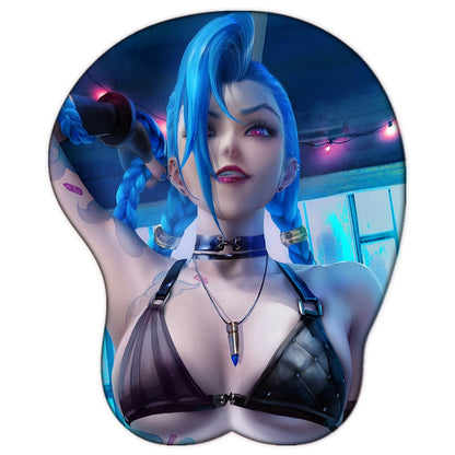 Jinx Sexy 3D Breast Mouse Pad Collection - League of Legends Fan Store