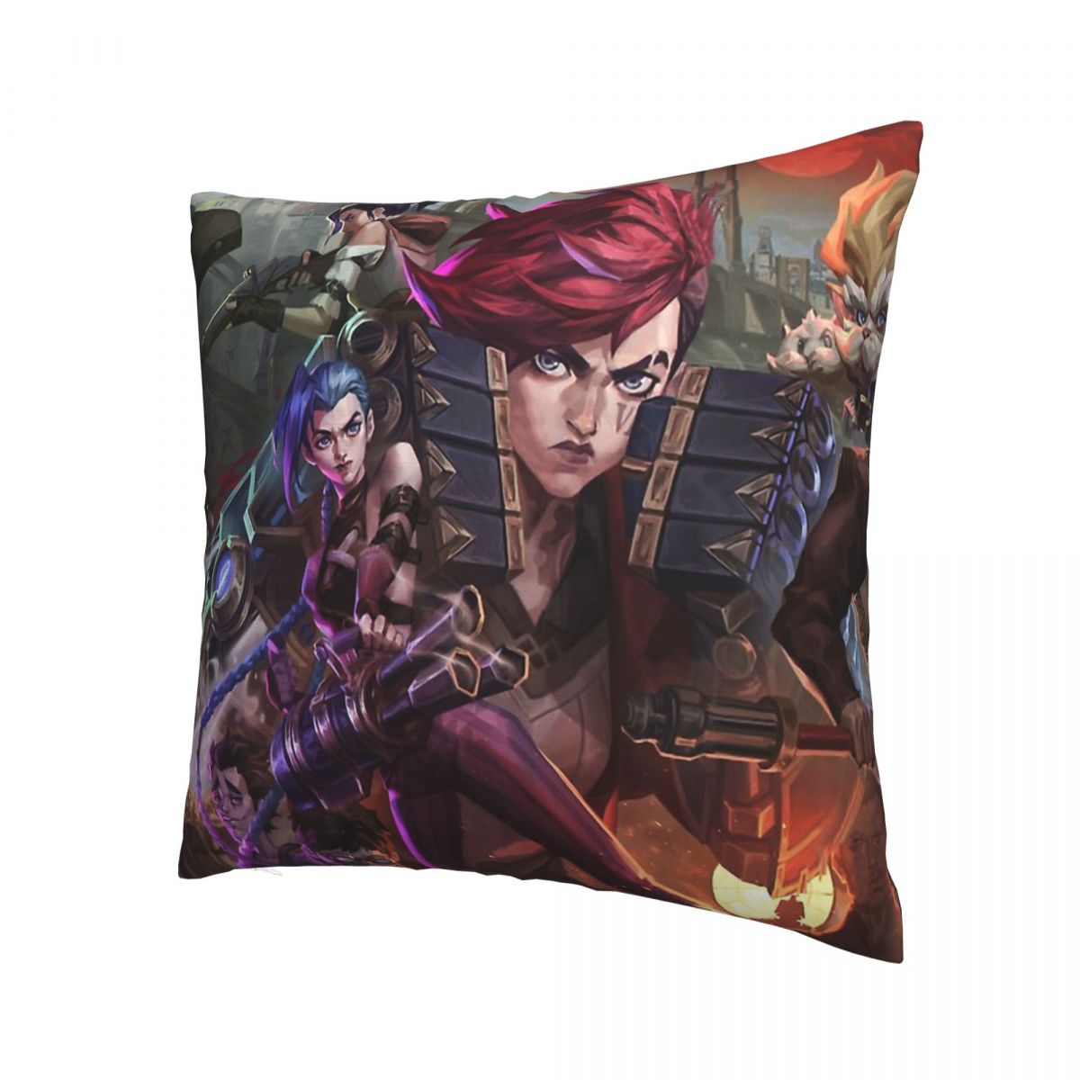 Arcane Characters Throw Pillow Case - League of Legends Fan Store